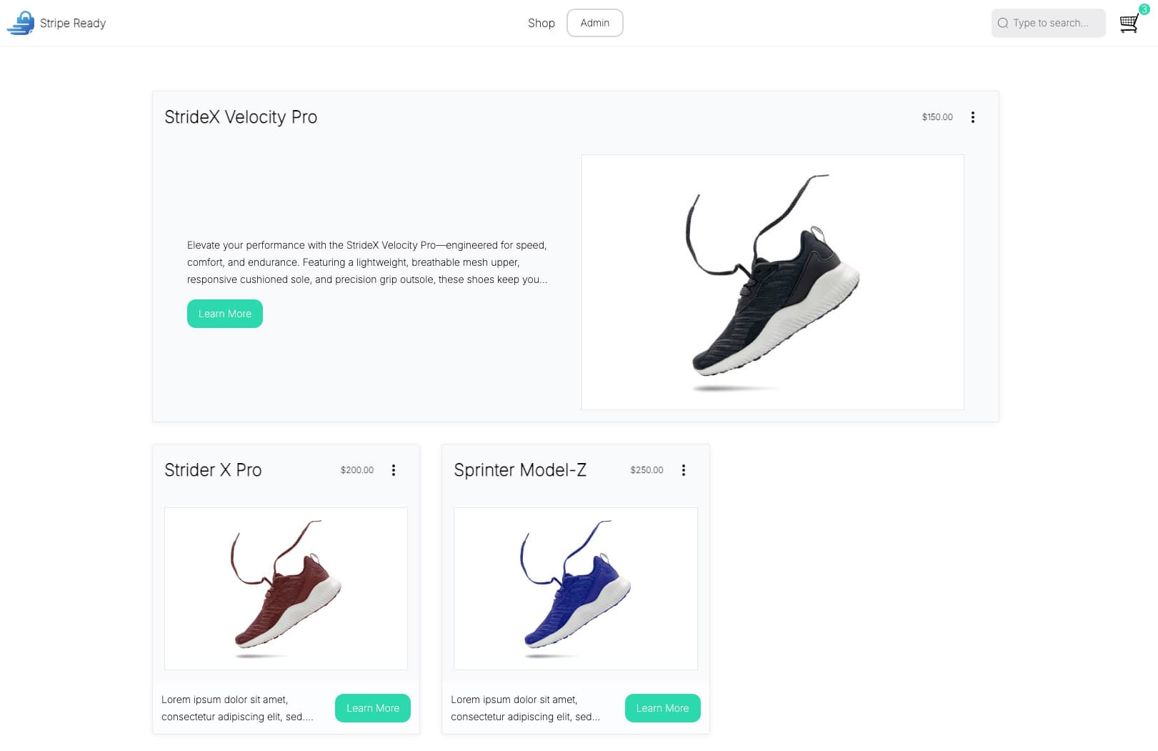 Stripe NextJS E-commerce Store